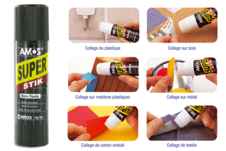 Stick de colle blanche extra forte - 10doigts.fr