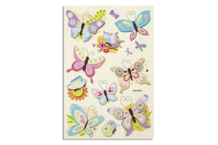 Set de 11 stickers Papillons - 10doigts.fr