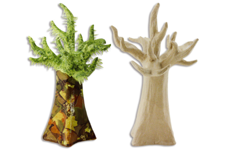 Arbre en carton papier mâché - 10doigts.fr