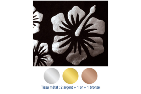 Set de 4 feuilles de tissu thermo-collant - 10doigts.fr