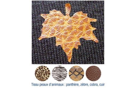 Set de 4 feuilles de tissu thermo-collant - 10doigts.fr