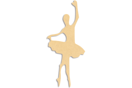 Danseuse en bois médium (MDF) - 10doigts.fr