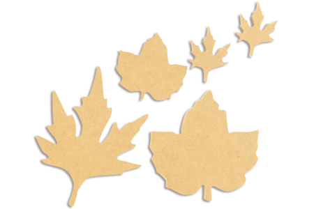 Set de 5 feuilles en bois médium (MDF) - 10doigts.fr