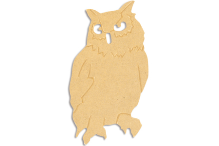 Hibou en bois médium (MDF) - 10doigts.fr