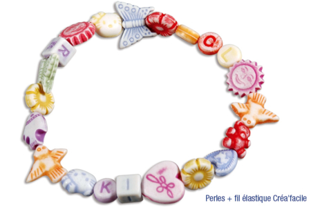 Perles enfantines - 250 perles - Perles en plastique – 10doigts.fr