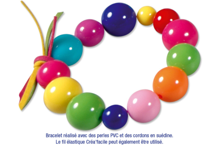 Kit bracelets, colliers avec perles en plastique - 10doigts.fr