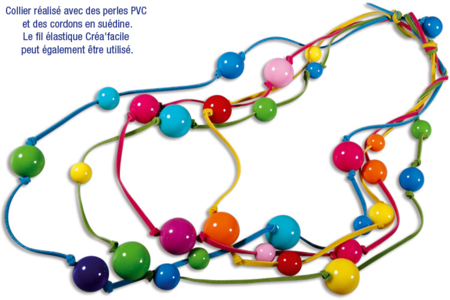 Kit bracelets, colliers avec perles en plastique - 10doigts.fr