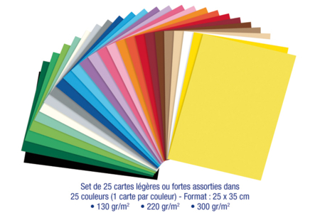 Papiers moyens 220gr - Dimensions au choix - Papiers Cartonnés – 10doigts.fr