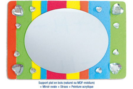 Supports plats en bois médium (MDF) - Supports pour mosaïques – 10doigts.fr