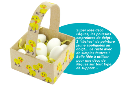 Panier en papier mâché - Paniers de Pâques – 10doigts.fr