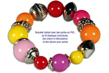 Perles et charm's en plastique métallisé argenté - Perles intercalaires – 10doigts.fr