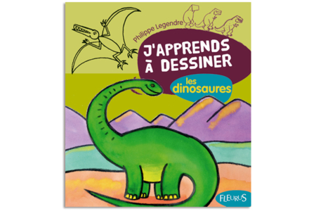 Livre : J'apprends à dessiner les dinosaures - 10doigts.fr