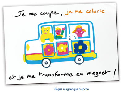 Set de 2 plaques magnétiques blanches 21 x 29,7 cm - 10doigts.fr