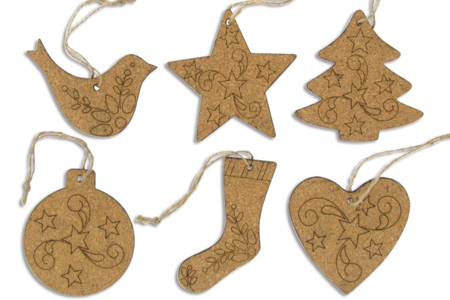 Décors de Noël en liège - 10doigts.fr