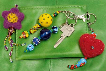 Porte-clés à anneaux avec chaîne - 25 pièces - Porte-clés – 10doigts.fr