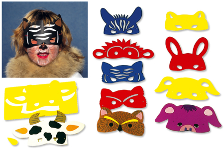 Set de 8 pochoirs Gabarits Loups - 10doigts.fr