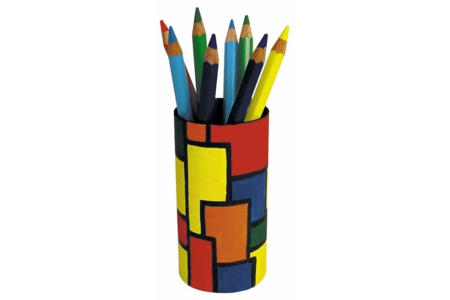 Set de 12 pots à crayons en carton blanc - 10doigts.fr