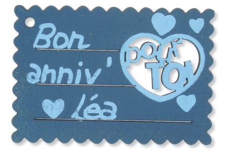 Set de 4 grands motifs "Dentelle de bois" : Tags - 10doigts.fr