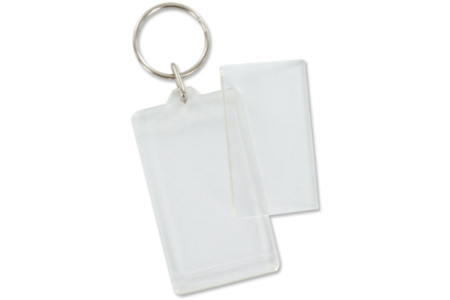 Porte-clefs en plastique transparent - 10doigts.fr