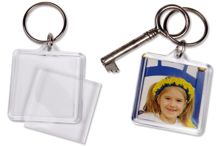 Porte-clefs en plastique transparent - 10doigts.fr