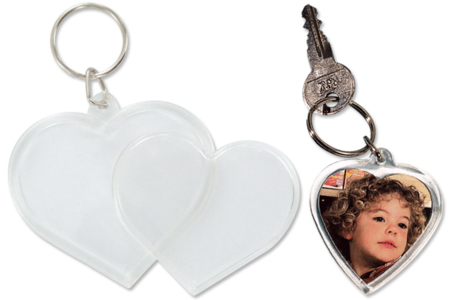 Porte-clefs en plastique transparent - 10doigts.fr