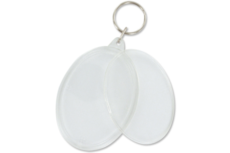 Porte-clefs en plastique transparent - 10doigts.fr