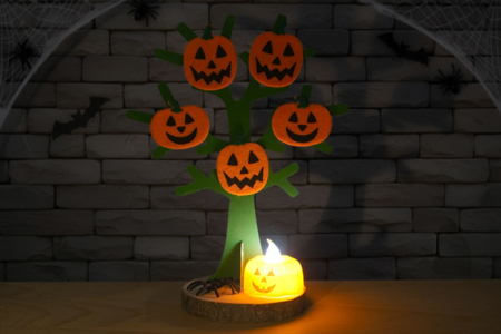Activité Arbre Halloween Citrouilles - Activités manuelles Halloween – 10doigts.fr