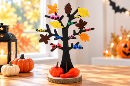 Activite Enfant Arbre Yeux Halloween - Activités manuelles Halloween – 10doigts.fr
