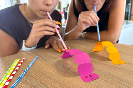 Activité Enfant Course chenilles papier - Activités manuelles jeux – 10doigts.fr