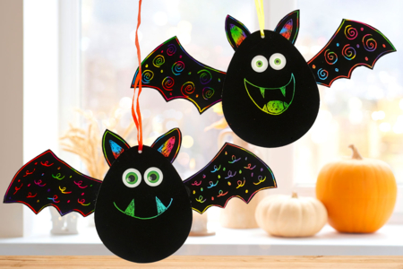 Activite Halloween Enfant Chauve Souris - Activités manuelles Halloween – 10doigts.fr