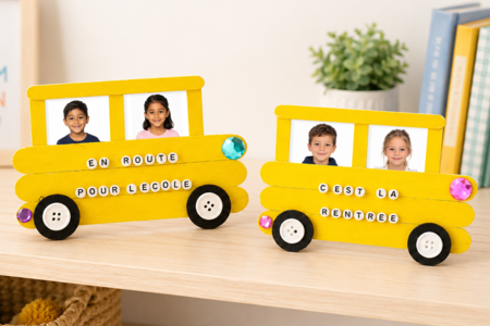 Activite Enfant Bus Rentree - Activités manuelles rentrée des classes – 10doigts.fr