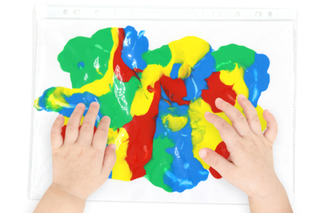Activité Montessori Bébé Peinture Propre - Tête à Modeler