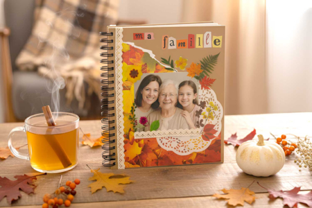 album scrap automne - Activités manuelles objets décorés – 10doigts.fr