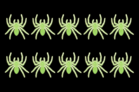 araignées phosphorescentes halloween - Accessoires créatifs Halloween – 10doigts.fr