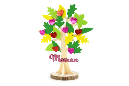 arbre coeurs fête des mères cadeau DIY enfants - Activités manuelles fête des mères – 10doigts.fr
