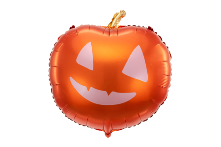 Ballon citrouille XXL en aluminium - Décorations d'Halloween – 10doigts.fr