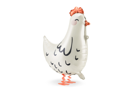 ballon poule pâques mylar aluminium  - Accessoires décoratifs de Pâques – 10doigts.fr