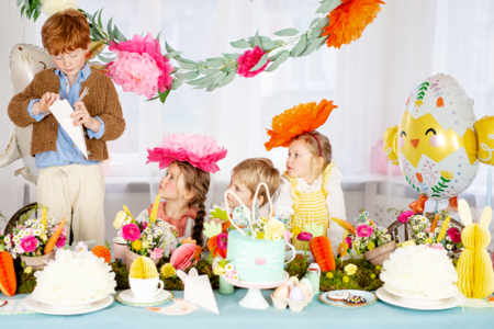 ballon poussin mylar pâques - Accessoires décoratifs de Pâques – 10doigts.fr
