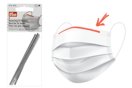 Pince-nez pour masques - 8 pièces - Fabriquer son masque de protection – 10doigts.fr