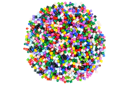 Perles à repasser XL couleurs vives - 2000 perles - Perles à repasser 5 mm – 10doigts.fr