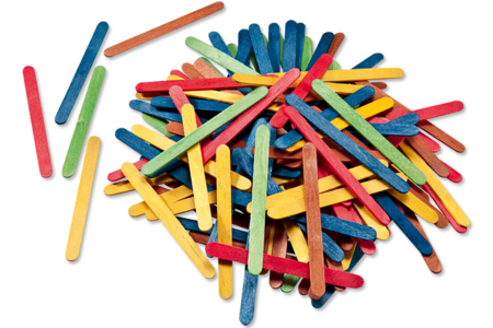 Bâtons d'esquimaux en bois coloré - Accessoires en bois – 10doigts.fr