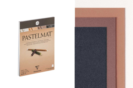 Bloc collé Pastelmat n°2 18 x 24 cm, 12 fles - Papiers dessin – 10doigts.fr