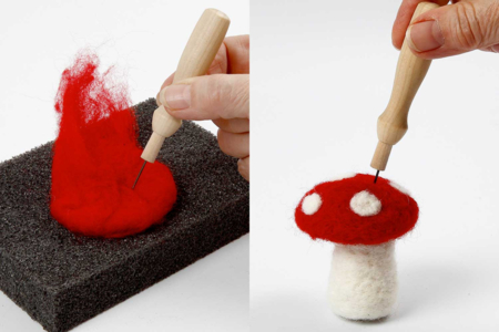 Bloc de mousse pour laine cardée - Feutrage - Arts plastiques – 10doigts.fr