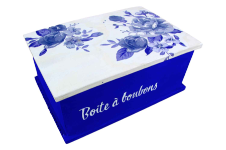 Boîte à sucres en bois - 21.5 x 14.5 cm - Boîtes et coffrets – 10doigts.fr