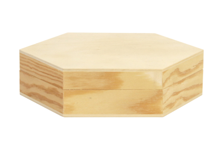 Boîte hexagonale en bois - Boîtes et coffrets – 10doigts.fr