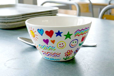 bol cantine - Supports en céramique à décorer – 10doigts.fr