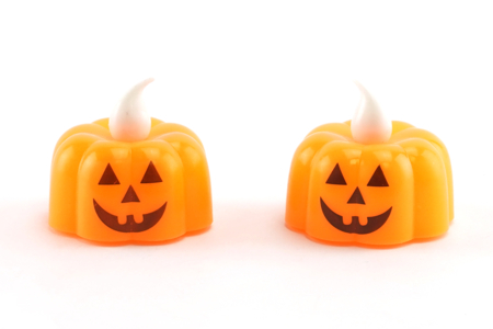 bougies électriques LED citrouille halloween - Articles lumineux, guirlandes et bougies LED – 10doigts.fr