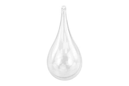 Boules goutte en plastique transparent - 10 pièces - Formes à garnir – 10doigts.fr