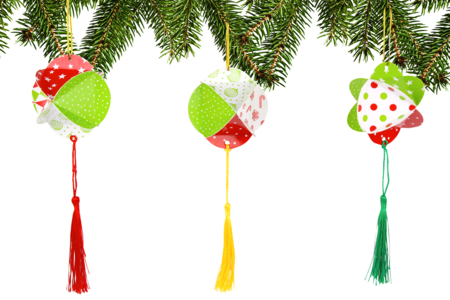 Boules de Noël en papier avec pompons - Tutos Noël – 10doigts.fr