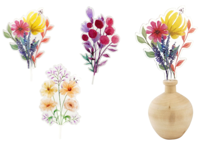 bouquet de fleur - Vases et soliflores à décorer – 10doigts.fr